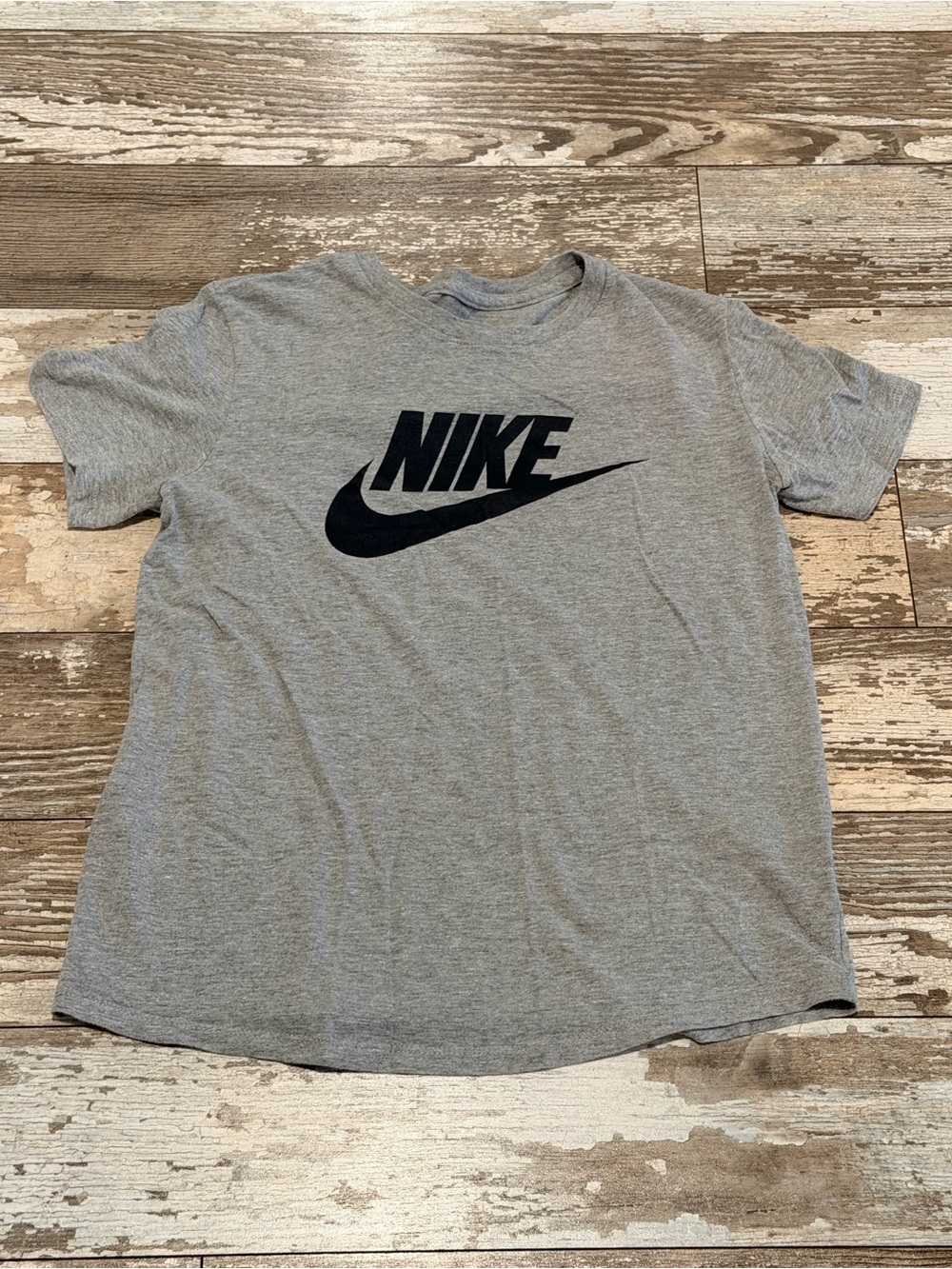 Nike “The Nike Tee” Gray Short Sleeve with Black Logo Size XS
